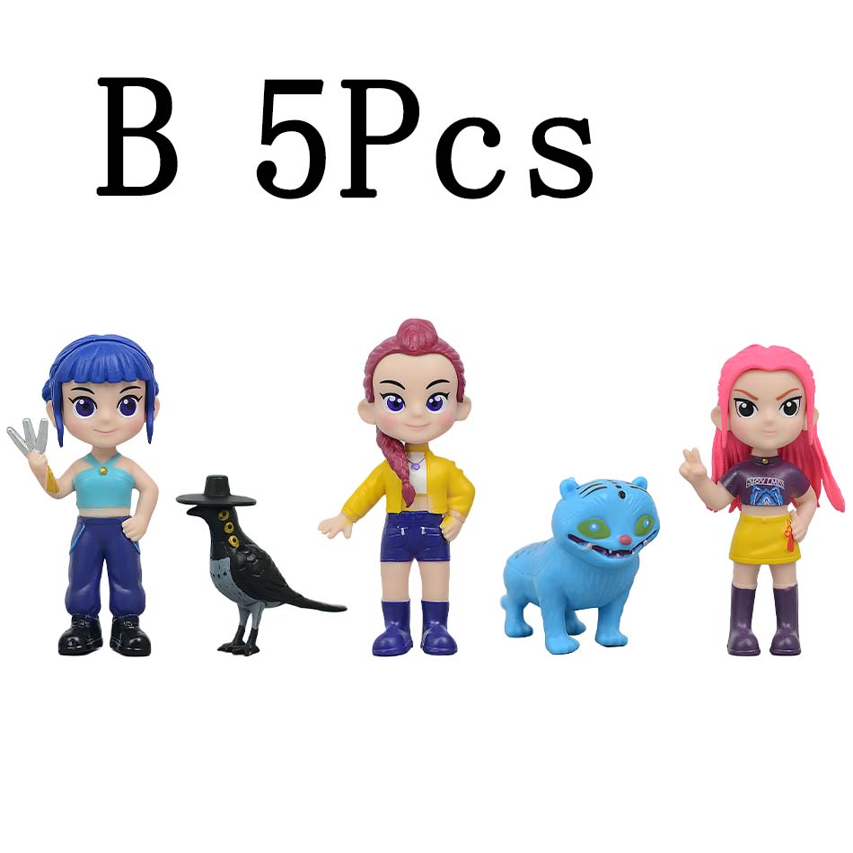 Latest Kpop Devil Hunter Rumi Zoe Mira Anime Polyvinyl Chloride Figure Collection Desktop Trinkets Childrens Latest Year Gift