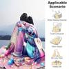 1pc Stitch Printing Blanket - Soft, All-Season Throw for Office Blanket, Personalized Gift with Adorable Cartoon Design