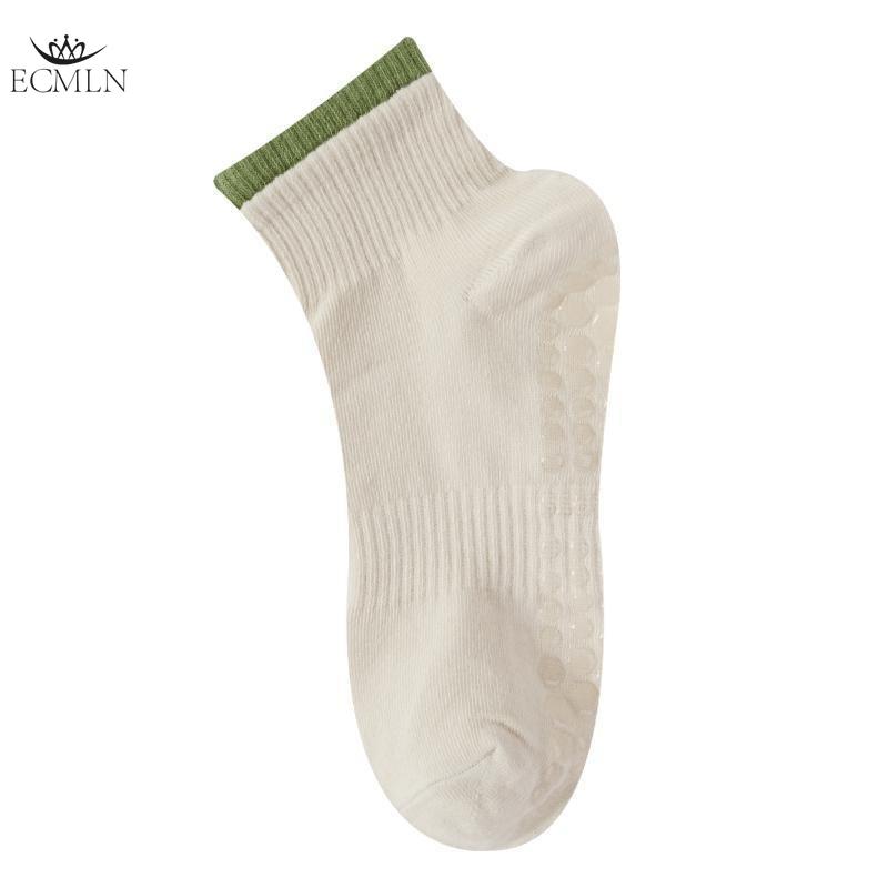 

Жіночі бавовняні шкарпетки середньої труби Пілатес Фітнес Танці Нековзкі шкарпетки Весна та літо Дорослі шкарпетки на підлогу One size off білий колір