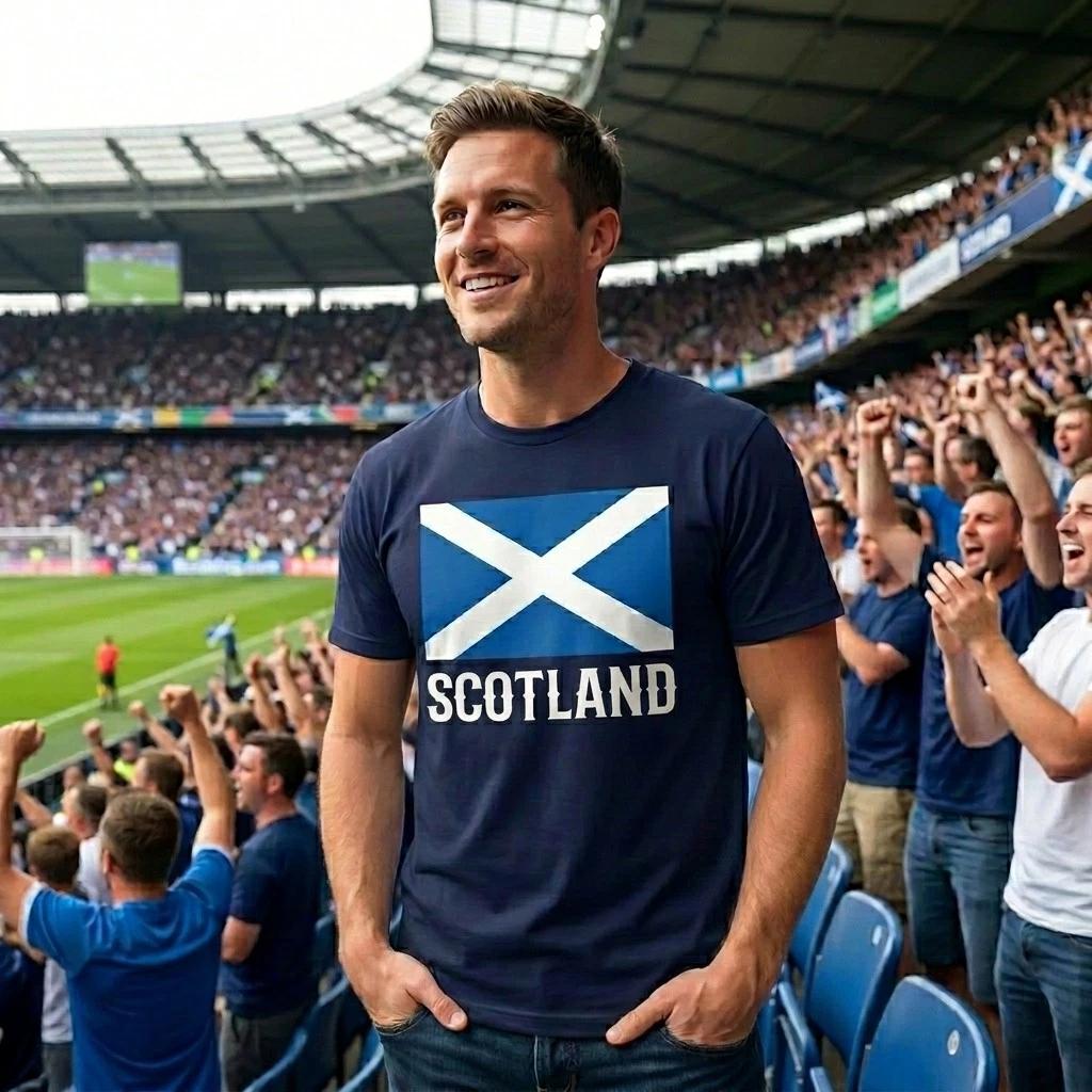 Scotland Flag Supporter T Shirt Scottish Pride Football Fan Gift XXXL