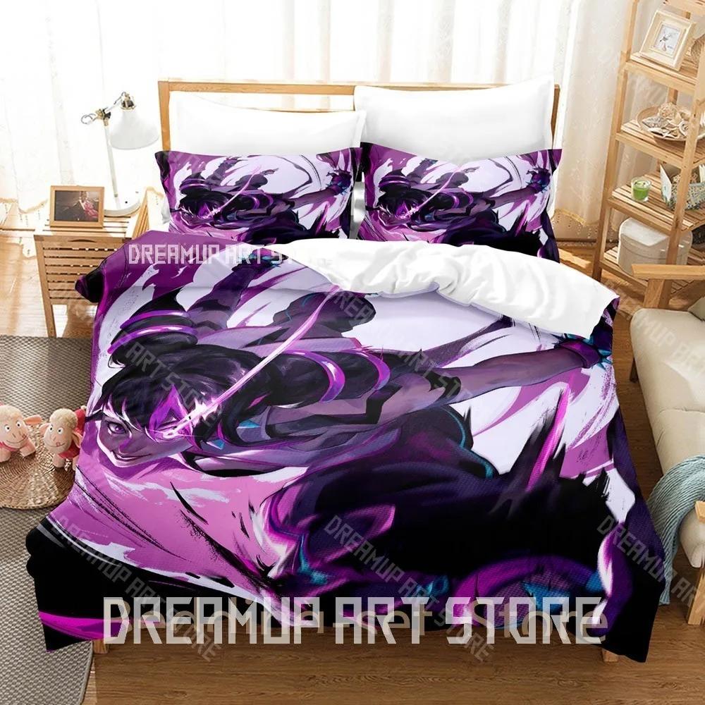 3D Print Juri Han Game Street Fighter Bedding Set Cartoon Anime three-piece set Adult Kid Bedroom Duvetcover Sets