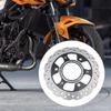 Hinterer Bremsscheibenrotor Metall Ersatz Motorrad Bremsensatz Einfache Montage für Kawasaki Ninja 400 Z 400 ABS 2017 2020