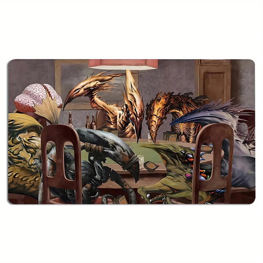 Xxl Magic Game Mat Tcg Ccg Trading Card Table 35x60cm Playmat Rule Area Rubber Mouse Pad For Party Gamer Pc Accessory Laptop Rug