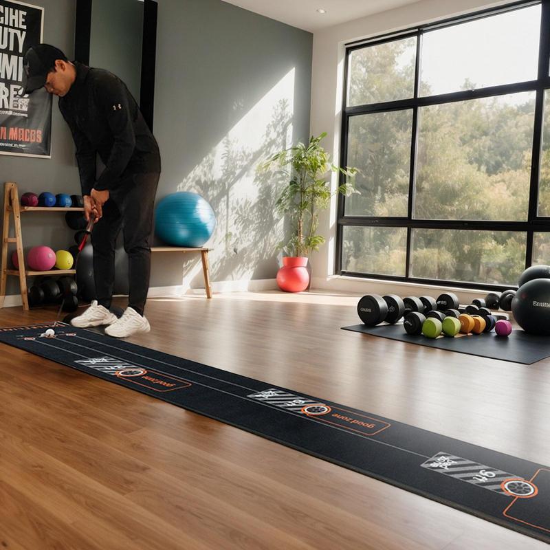 Golf Putting Mat 3 Meters Practice Putting Mat Indoor Putting Mat Lightweight Golf Turf Practice Mat Golf Hitting Mat for Home United States