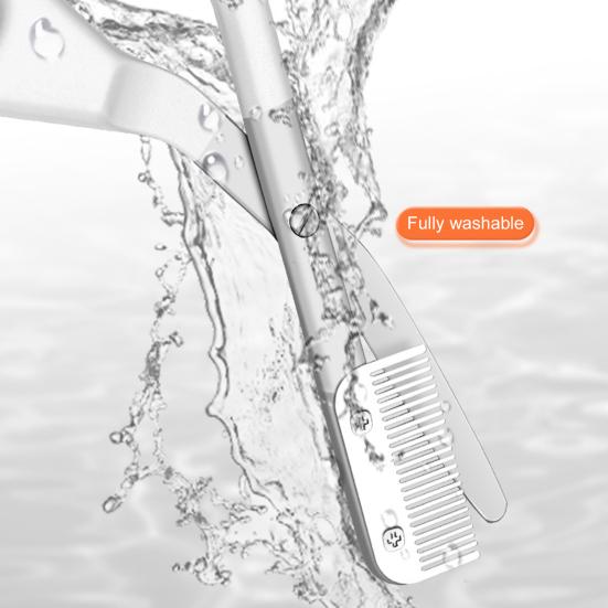 Eyebrow Trimming Scissors with Comb Stainless Steel Professional Non-Slip Precision Eyebrow Trimmer Men Women Brow Hair Removal Grooming Tool