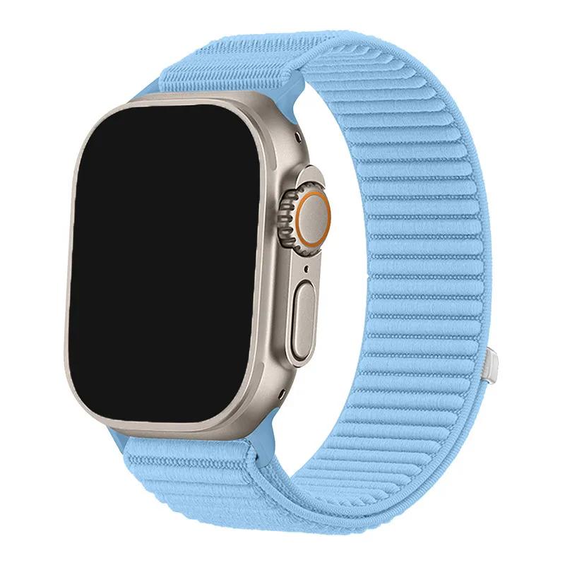 Nylon Braided Sport Strap For Apple Watch Band 49MM Bracelet for iWatch 10 9 8 7 6 5 4 SE Ultra 1 2 49mm 46 45 44 42 41 40 38mm