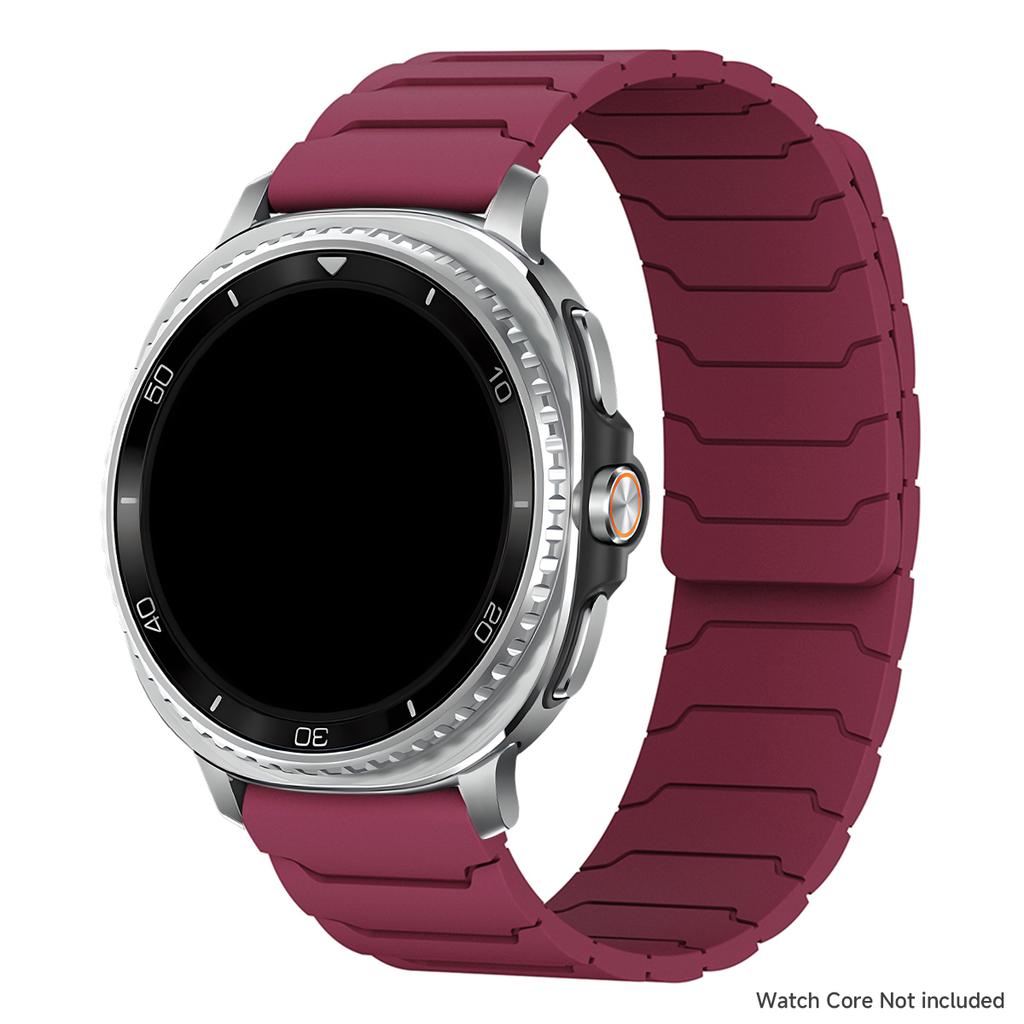 Magnetic Loop Strap for Samsung Galaxy Watch 8/8 Classic Silicone Sport Band for Galaxy Ultra 2025/7 Ultra Two-tone Bracelet
