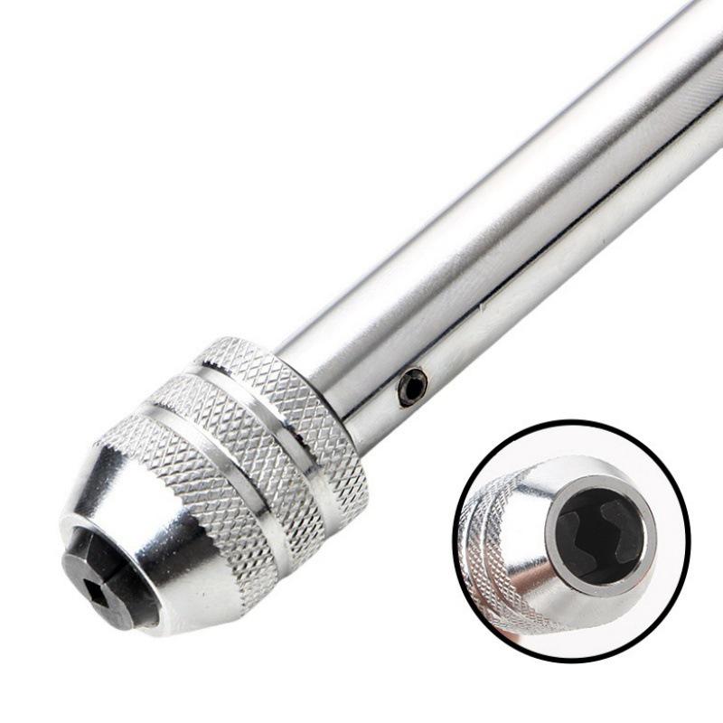M3-8 M5-12 Adjustable T-Handle Ratchet Hand Tap Holder Wrench Extended Tapping Forward And Reverse Hand Tapping Accessories Tool