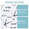 Density Board Circular Acrylic Silent Wall Clock 11.81in No Glass Cover Design No Tick Indoor Wall Timepiece White