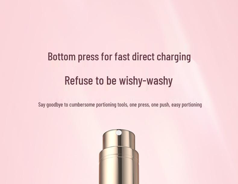 High-End 5ml Travel Perfume Decanter Bottle - Press-Type, Easy Fill, Mini, Convenient