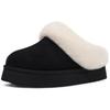 Fashion Kidmi Women's Slippers New Fuzzy Platform Slippers Women Comfortable Winter House Shoes with Memory Foam Women's Cotton slippers