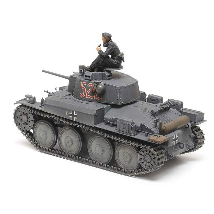 Tamiya 1/35 Military Miniature Series No.369 German Light Tank 38(t) E/F Model 35369 Molded Color