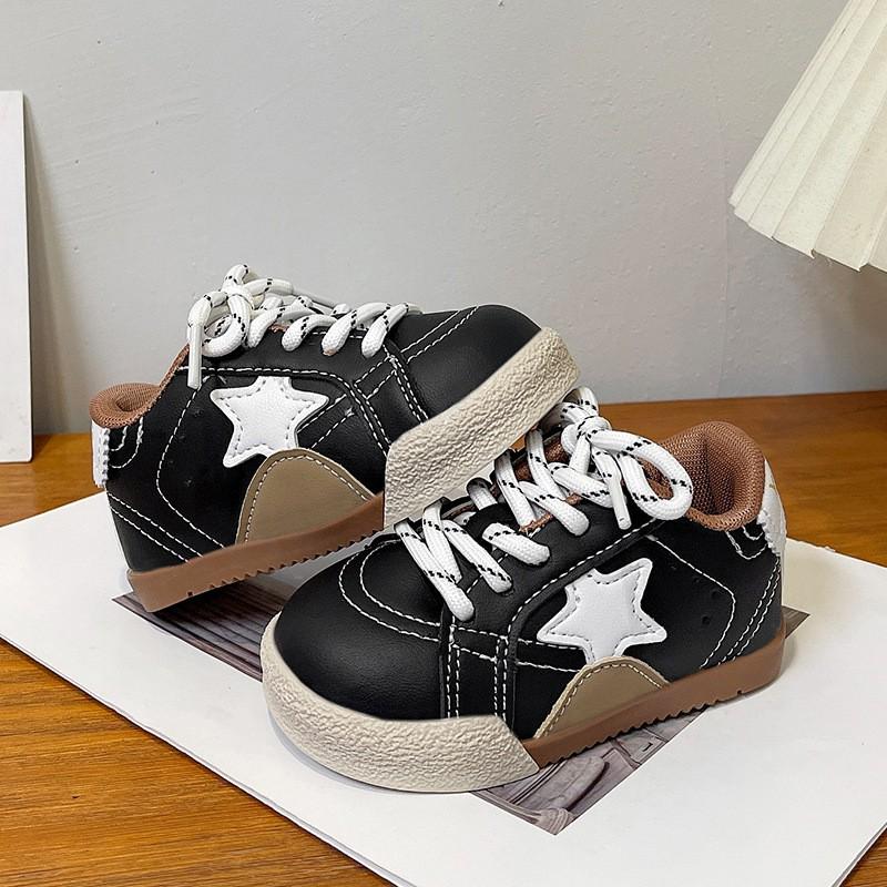Youth Style Shoes Kids Star-Printed Soft Sole Casual Sneakers Boys Girls Lightweight Running Shoes