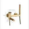 AntiqueBathtub Shower Set Wall Mounted Copper Rotatable Bathtub Faucet,Bidet Faucet  Bathroom Bath & Shower Mixer Tap Brass