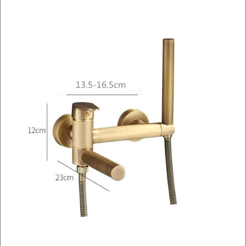 AntiqueBathtub Shower Set Wall Mounted Copper Rotatable Bathtub Faucet,Bidet Faucet  Bathroom Bath & Shower Mixer Tap Brass