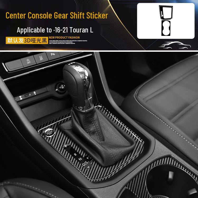 

Carbon Fiber Gear Shift and Door Wrap Stickers for 2016-2021 VW Touran Interior.