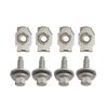 4034A Front Skid Plate Filter Nuts & Bolts Fits for Ford Expedition 2018-2024, for Lincoln Navigator 2018-2024, for Ford F-150 2015-2020, Set of 4