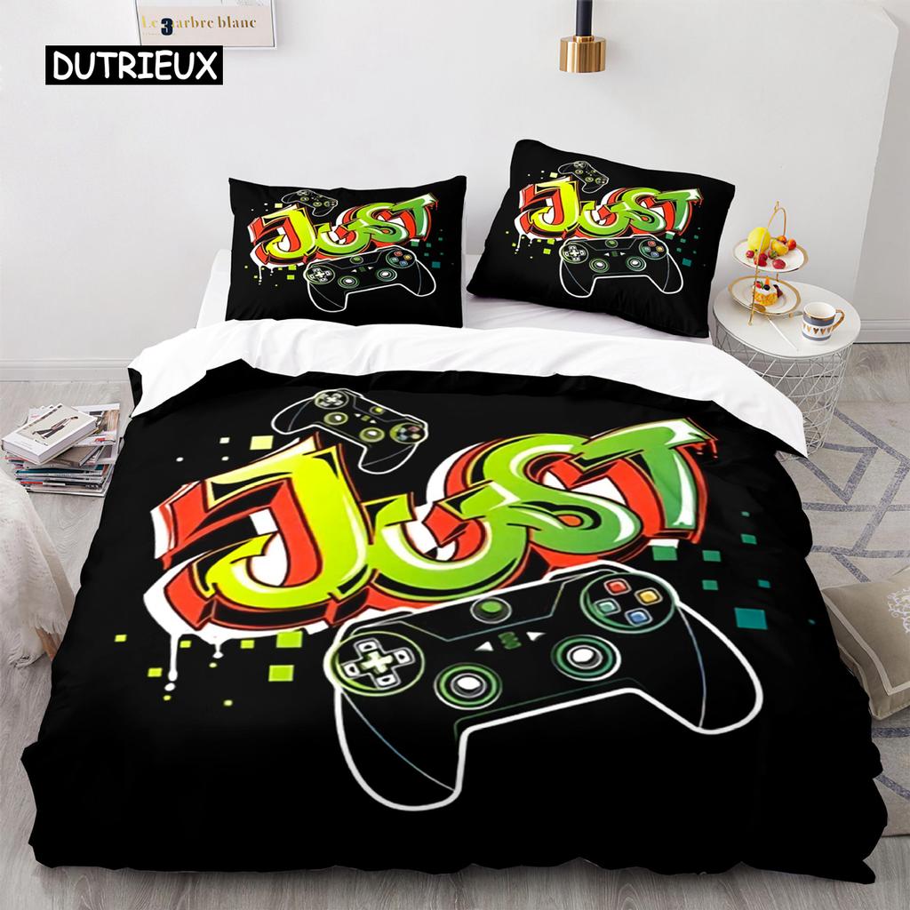 Duvet Cover Gamepad Bedding Set Kids Boys Teens Gifts Bedroom Decoration Video Game Duvet Cover For Youth New Game Controller