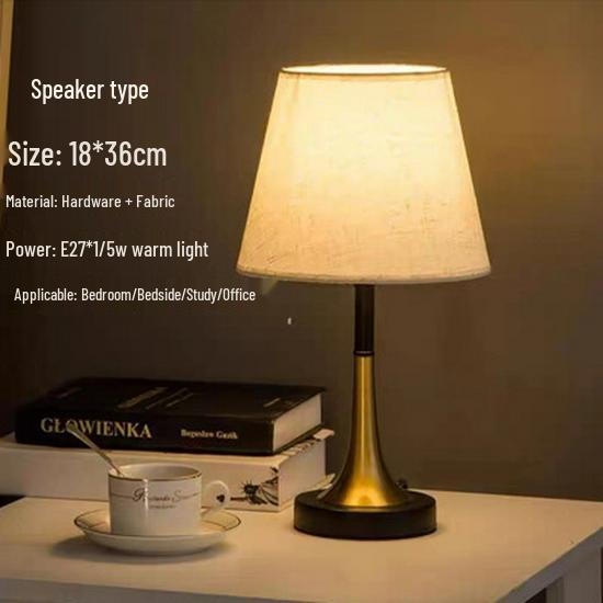 Vintage American LED Table Lamp – Retro Bedside, Office, Hotel Project, or Bedroom Use – Eye Protection & Dimmable Night Light.
