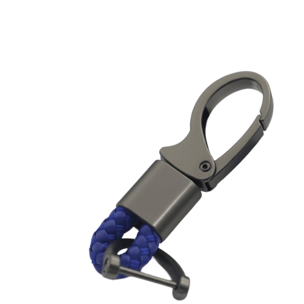 

Высококачественный металлический брелок в ретро-стиле Держатель для ключей от машины Плетеный брелок Автомобильный подарок синий