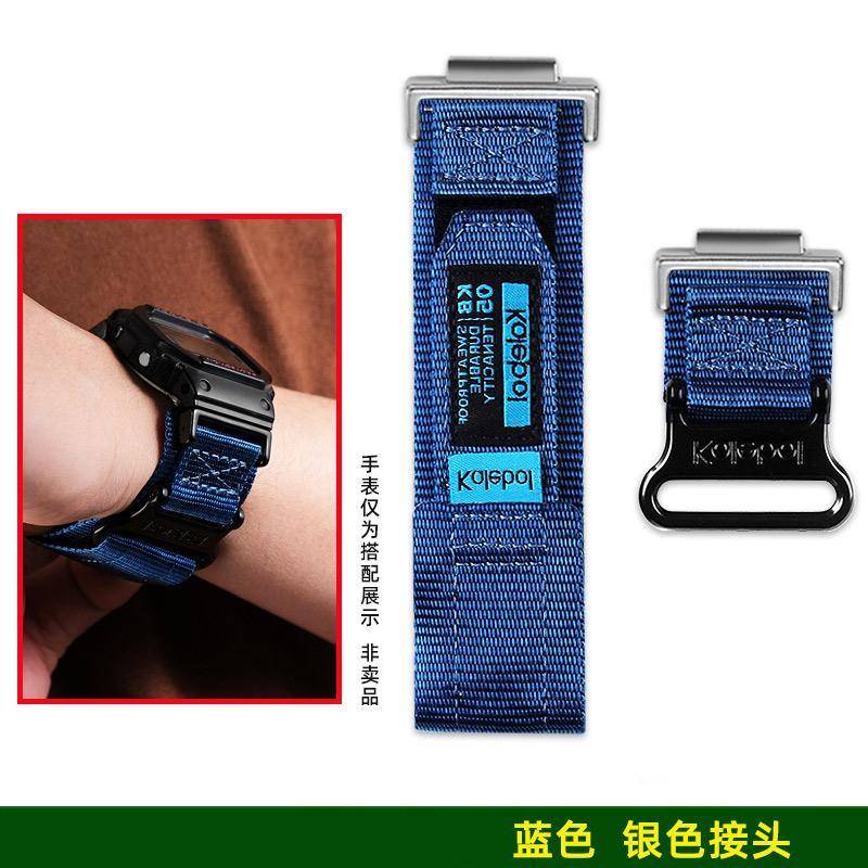 DW5600 GW-M5610 DW-6900 GW-B5600 Nylon Canvas Strap For Casio GA2100 GM2100 Modified Watch Band Men's Outdoor Sports Wristband