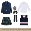 British Style Formal Plaid School Uniform Set for Girls