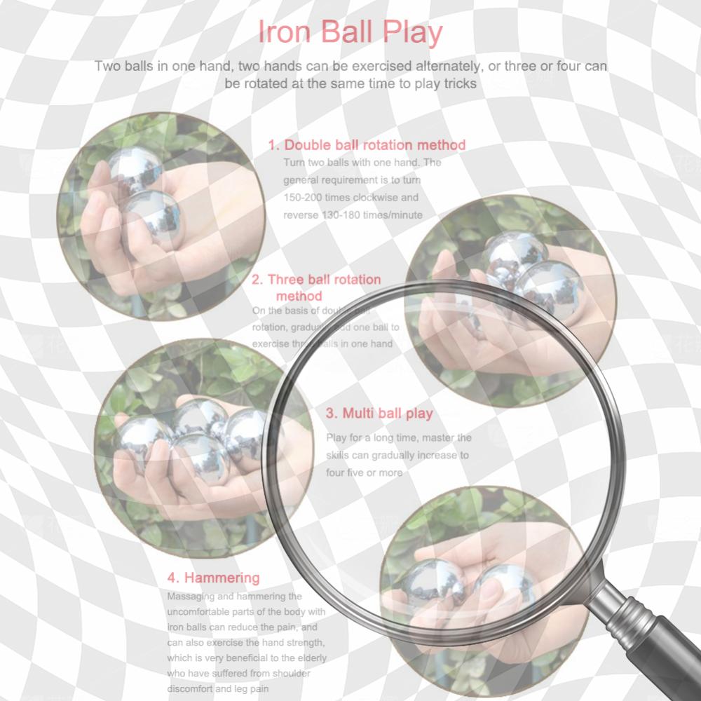 1 Pair Baoding Balls Elderly Rehabilitation Hand Finger Exercise Ball Solid Joints Muscle Training Stress Relief Health Care China Mainland