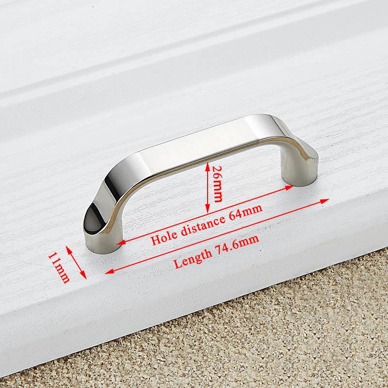 KAK Zinc Alloy Modern Cabinet Handles Kitchen Cupboard Door Pulls Drawer Knobs Handles Wardrobe Pulls Furniture Handle