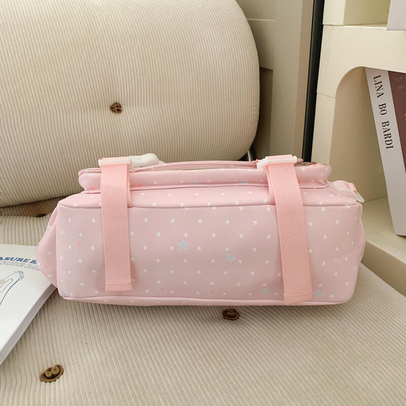 Torba listonoszka o dużej pojemności w stylu college'owym, lekka, wielofunkcyjna torba crossbody dla kobiet