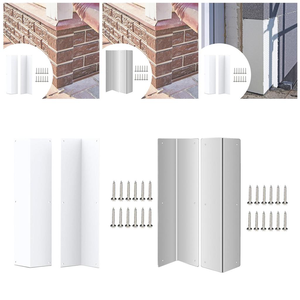 2x Wall Corner Guards for Residential and Commercial Professional Wall Protection Easy to Install for Hospital Shopping Mall