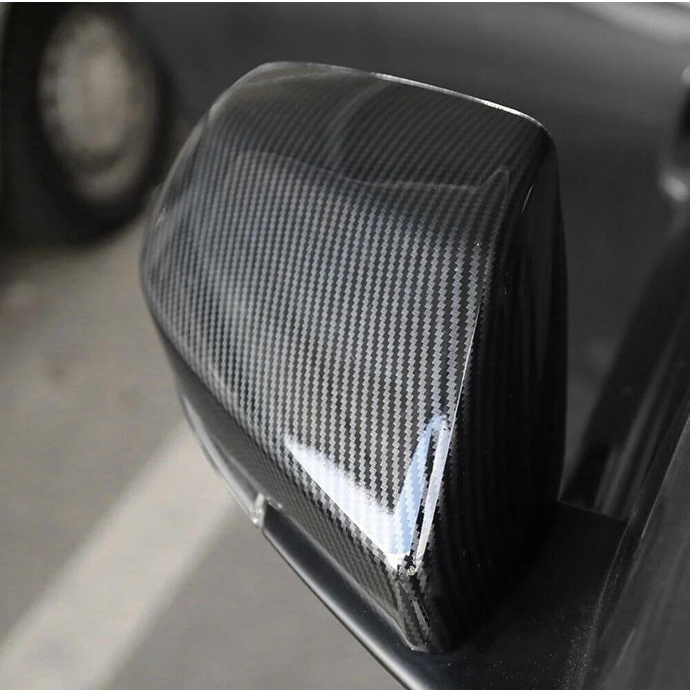 For Cadillac CT4 ATS 2013-2025 Car Sticker Carbon Rearview Side Mirror Cover Wing Cap Exterior Door Rear View Case Trim Auto ABS