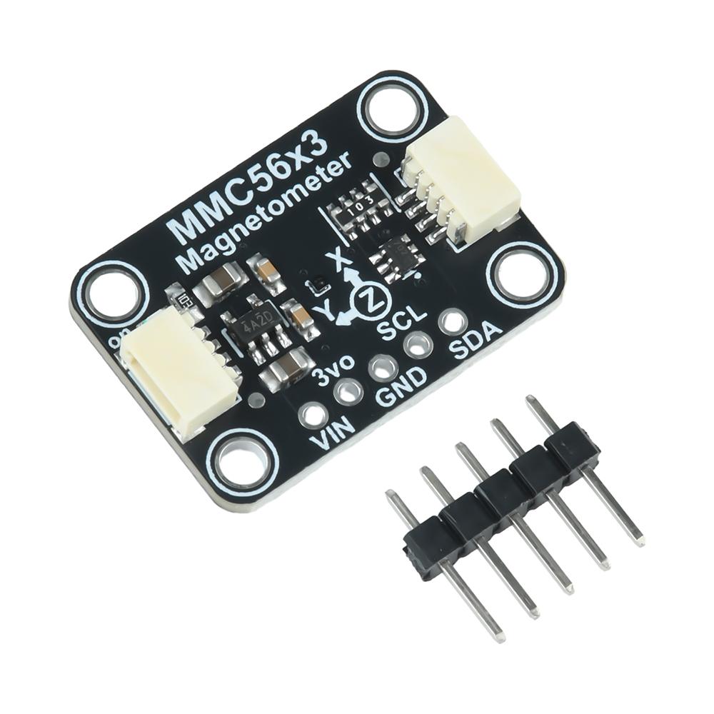 MMC5603 High-Precision Three-Axis Magnetometer Module Compatible With Stemma Qt/Qwiic Interface Blackboard