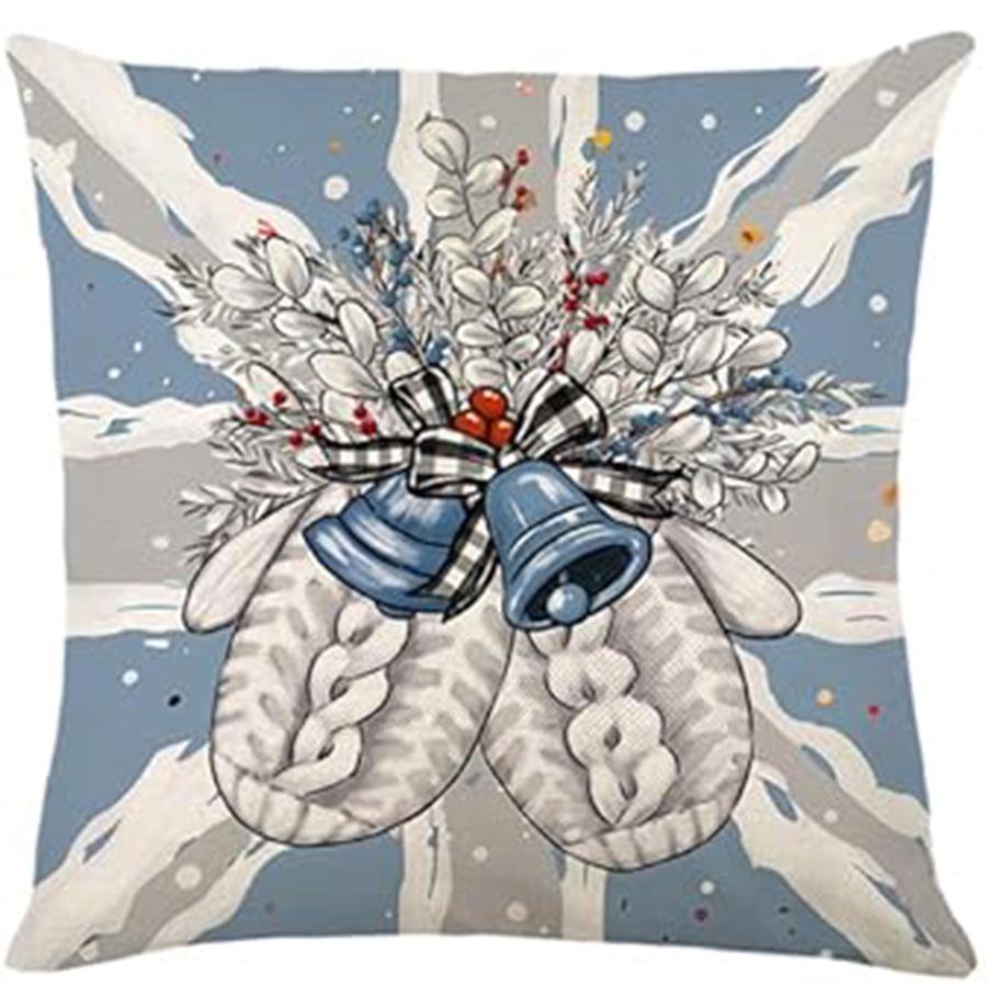 Christmas Sofa Cushion & Lumbar Pillow Cover for Living Room or Office