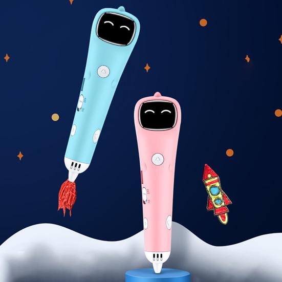 3D Printing Pen Low Temperature Rechargeable DIY Children Wireless 3D Crafting Doodler