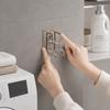 6 PCS Stainless Steel Wash Basin Hook Brown Silver Basin Hanger Self Adhesive Hook  Home Supply