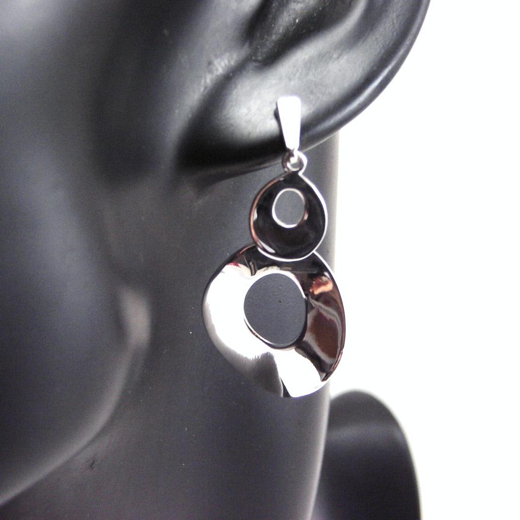 Les Trésors De Lily [F6181] - Silver Earrings 'Choreography'