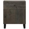VidaXL Bedside Table Black 50x33x60 Cm Solid Mango Wood, Side Table, Bed Cabinet, Side Table for the 4017692