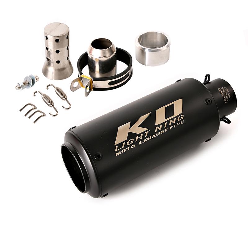 Black Universal KO 51mm 61mm Motorcycle