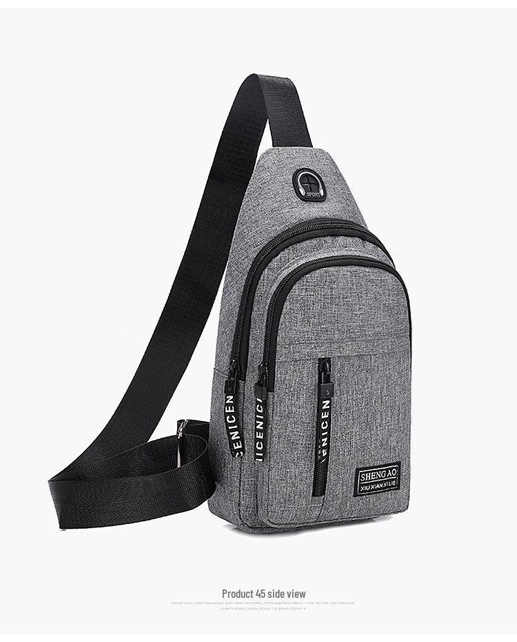 Men's Durable Nylon Travel Chest Bag