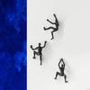 3D Retro Rock Climbing Men Climber Industrial Style Sculpture Wall Decoration Statue Figurine