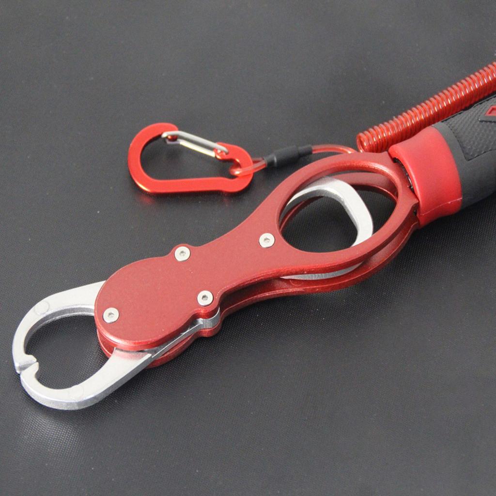 Fischgreifer aus Aluminiumlegierung mit Schuppen-Fischgreiferclip, Fischkontrollklemmen, professionelles Angelkontrollwerkzeug