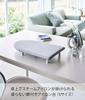 Yamazaki Tabletop Ironing Board with W46 x D26 x Comfortable Product 5789 Legs, Boat-Shaped, Aluminum, Small, Silver, Approx. H6cm, Hanging, Number