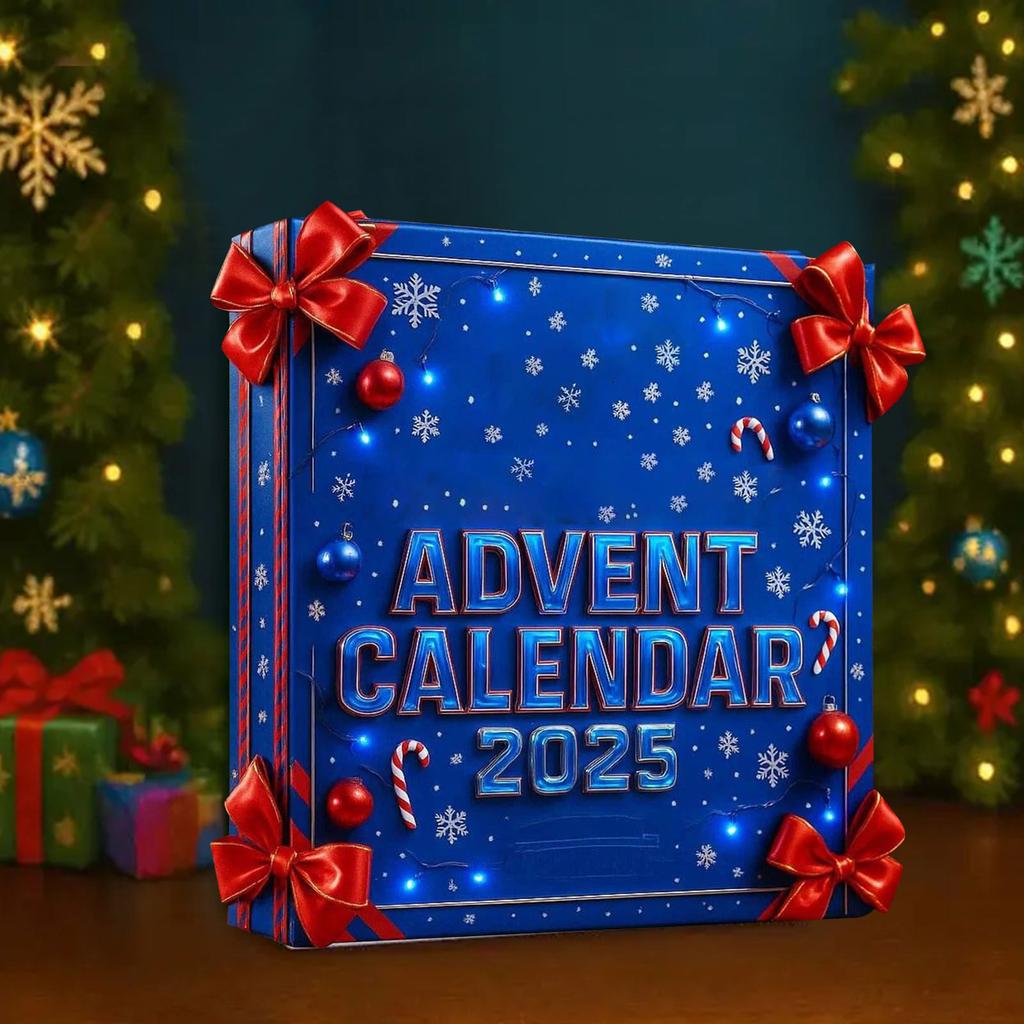 Adventní kalendář obsahuje 24 vánočních ozdob. Kalendář příjezdu Vánoce odpočítávání