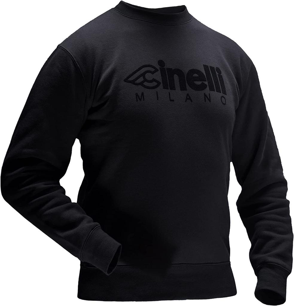 Cinelli CREWNECK MILANO FLOCKED L Sweatshirt, Black,