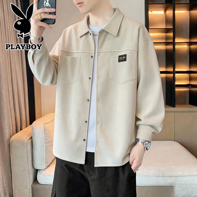 PLAYBOY Men's Long Sleeve Casual Shirt