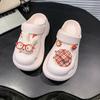 Cute Cartoon Rabbit Hole Shoes Women's Outer Wear 2025 Spring and Summer Thick-soled Versatile Non-slip Beach Bag Head Sandals