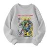 Boys and girls round neck plus velvet pullover printed top sweatshirt