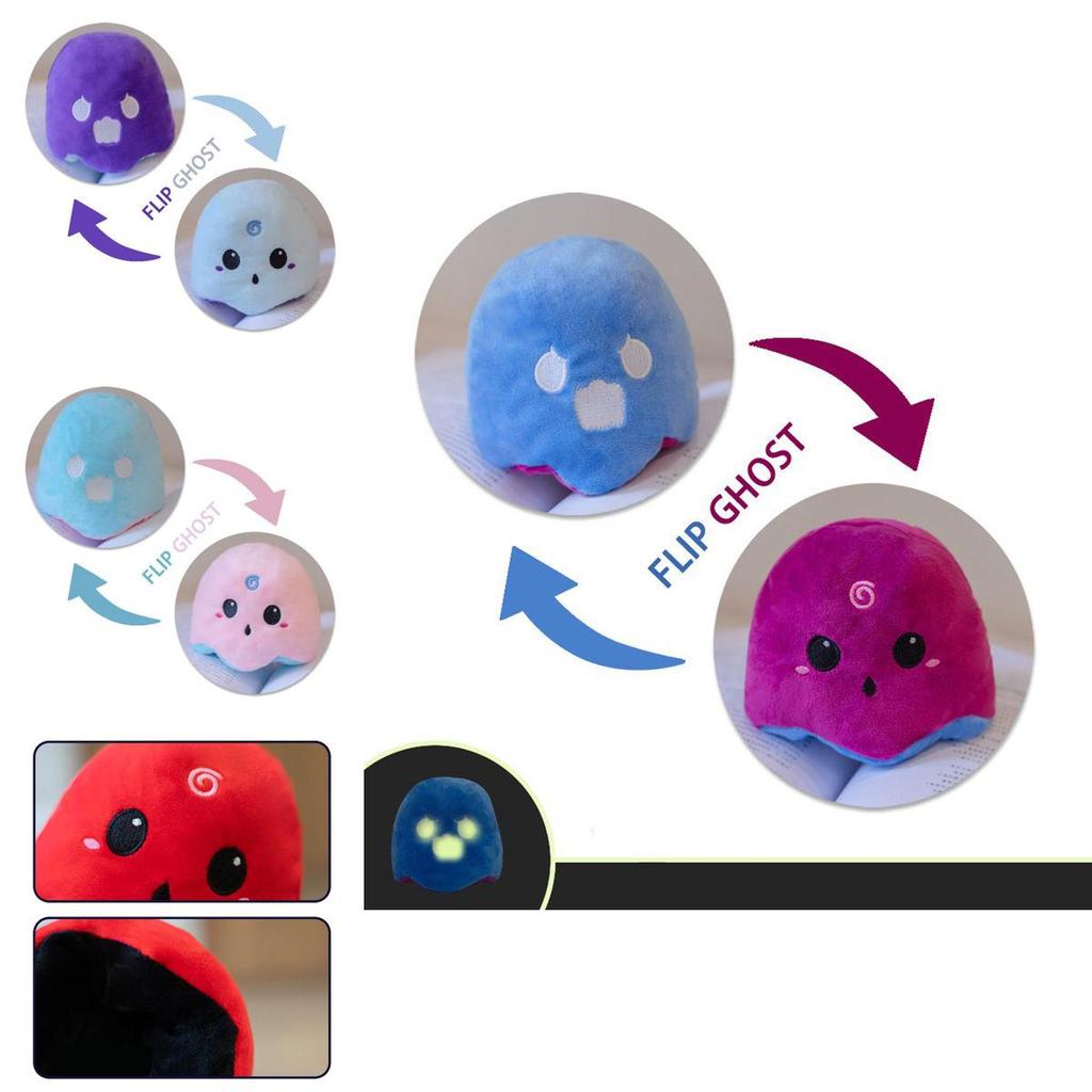 Entzückendes Wendbares Geisterplüschtier Plüschpuppe für Halloween- und Weihnachtsfeiern