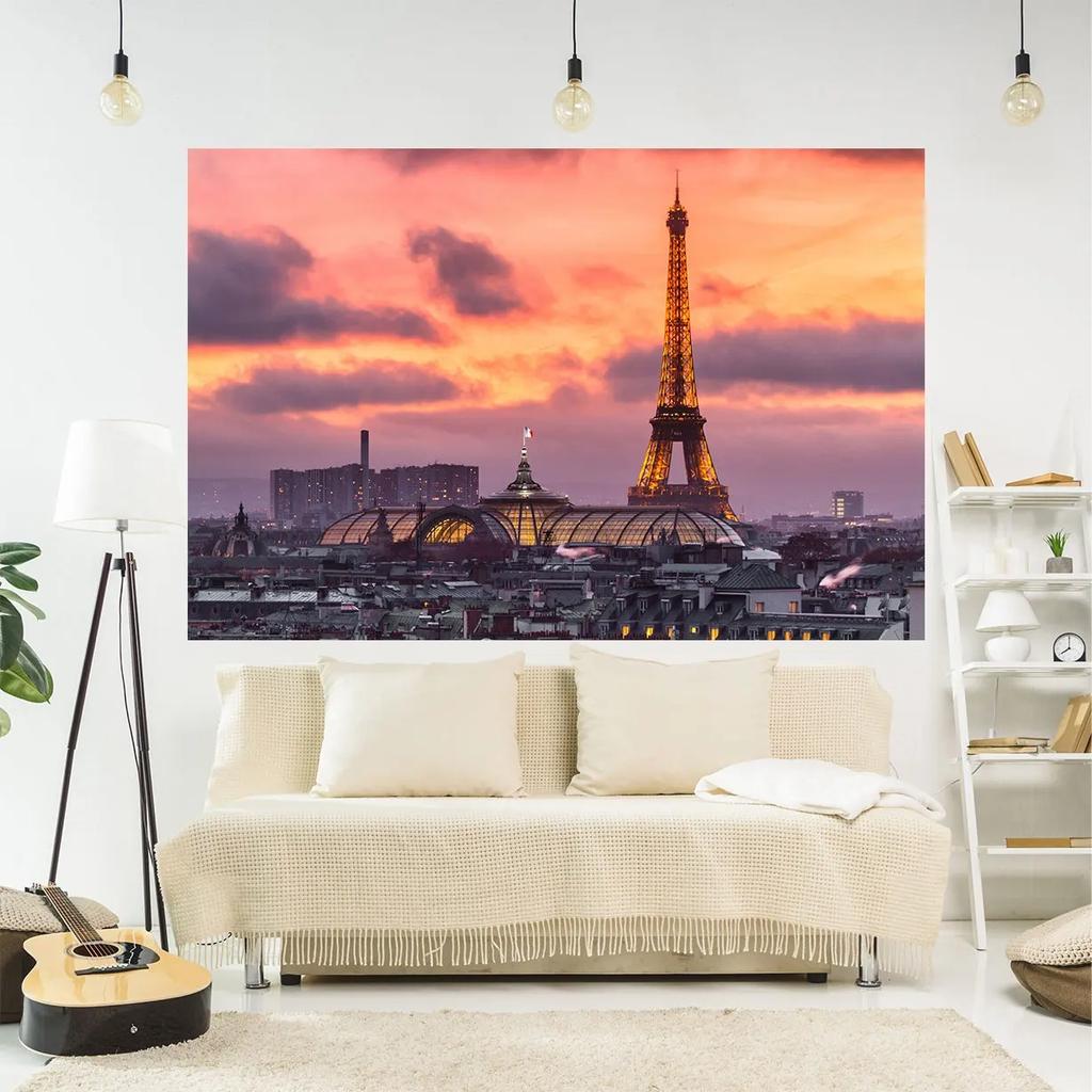 Bedroom Living Room Tapestry Paris Eiffel Tower Pattern Hanging Cloth Home Wall Decoration Tapestry