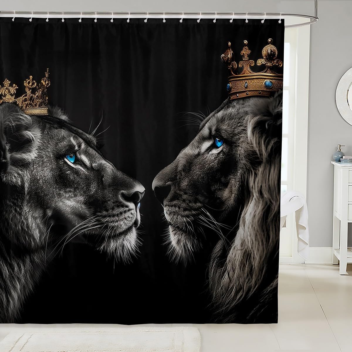 

Zen Spa Shower Curtain Zen Stone Bath Curtain For Boys Girls Teens Decor Tree Bathroom Shower Curtain Set Blue And White Kids W60H190(CM)-1 Pcs